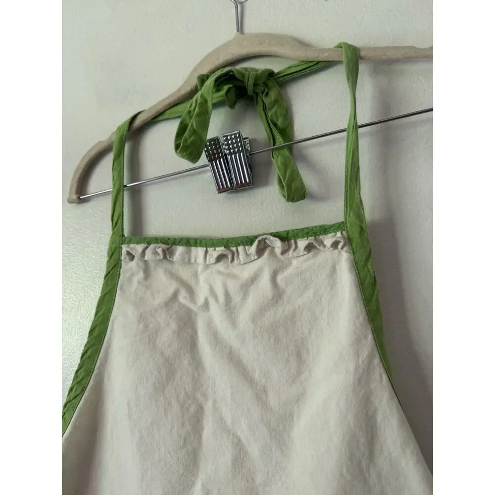 Vera Neumann Vintage 60s Floral Bib Apron Retro Farmhouse Cooking Baking